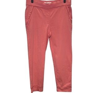 89th‎ & Madison Coral Pink Pull-On Cropped Pants - Women's Size Medium